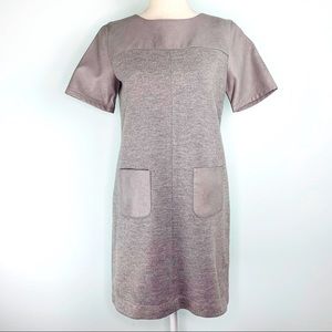 Loft Grey Shift Dress Sz XS